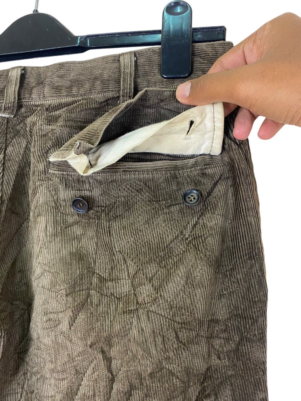 Comme des Garcons AW2004 Comme Des Garcons Homme Corduroy Pants Size US 31 - 9 Thumbnail