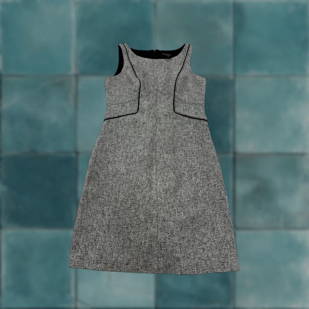 White House Black Market White House Black Market Dress Womens 0 Gray Tweed Sleeveless Sheath Work Office Size XS / US 0-2 / IT 36-38 - 1 Thumbnail