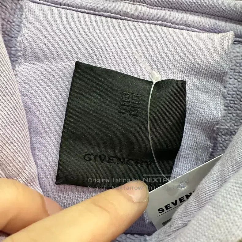 Givenchy Givenchy Mist Blue Graffiti Letter Hoodie / XXL Size Size US XXL / EU 58 / 5 - 6 Thumbnail