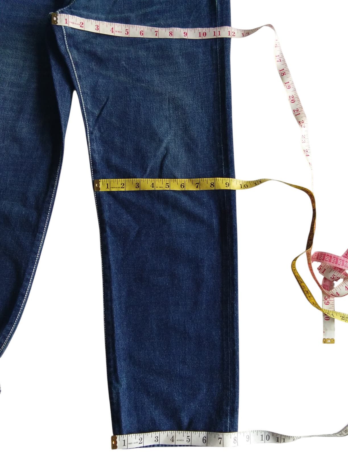 Japanese Brand RARE💥BURGLAR SELVEDGE BUCKLE BACK JAPANESE DENIM Size US 31 - 22 Thumbnail