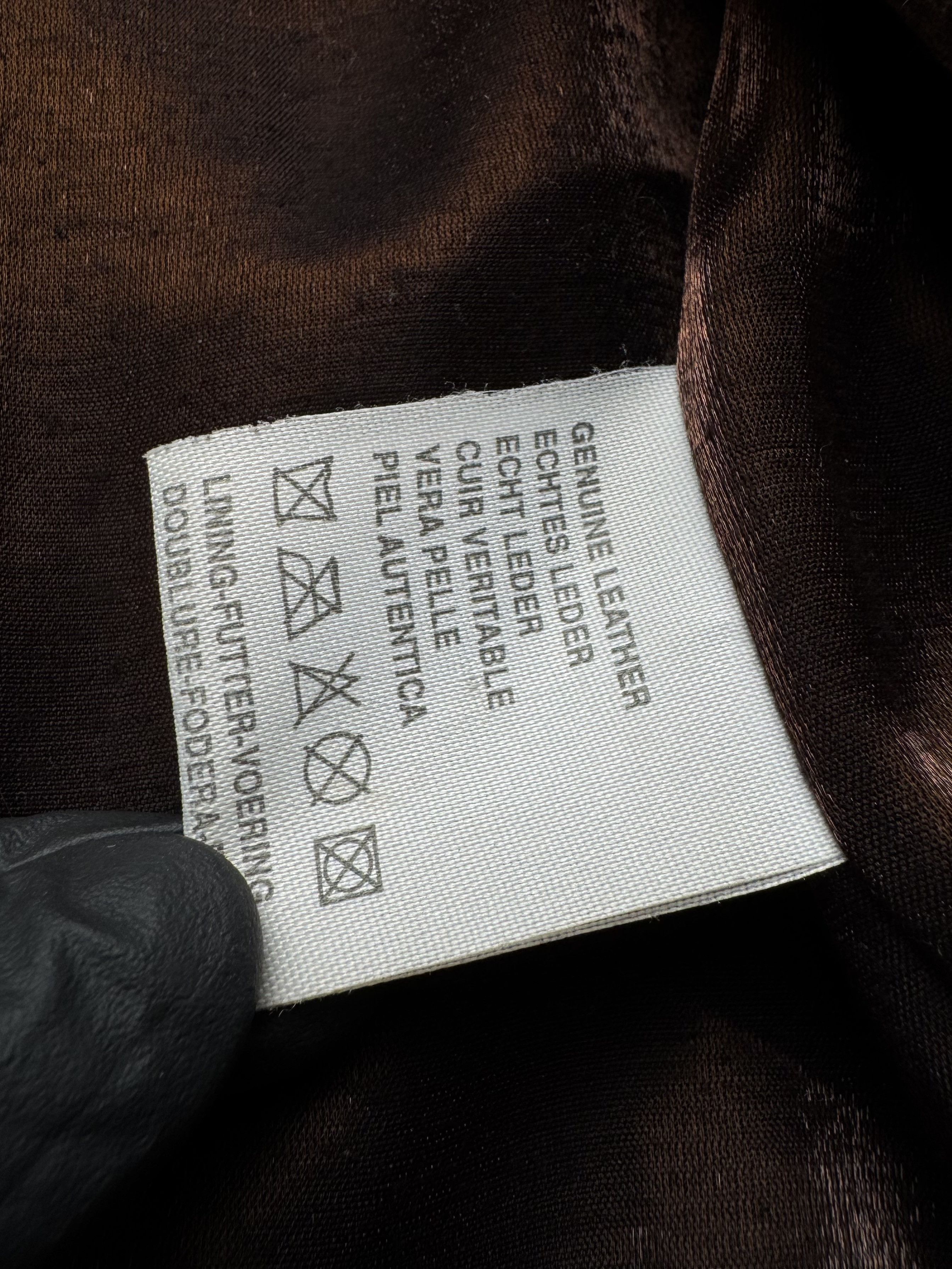 Vintage Vintage Brown Leather Coat Button Front Oversized Long Coat Size XL / US 12-14 / IT 48-50 - 9 Thumbnail