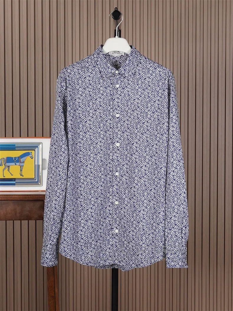 Hermes Hermes size 39 Pig Nose Printed Mens Shirt Size US M / EU 48-50 / 2 - 1 Thumbnail