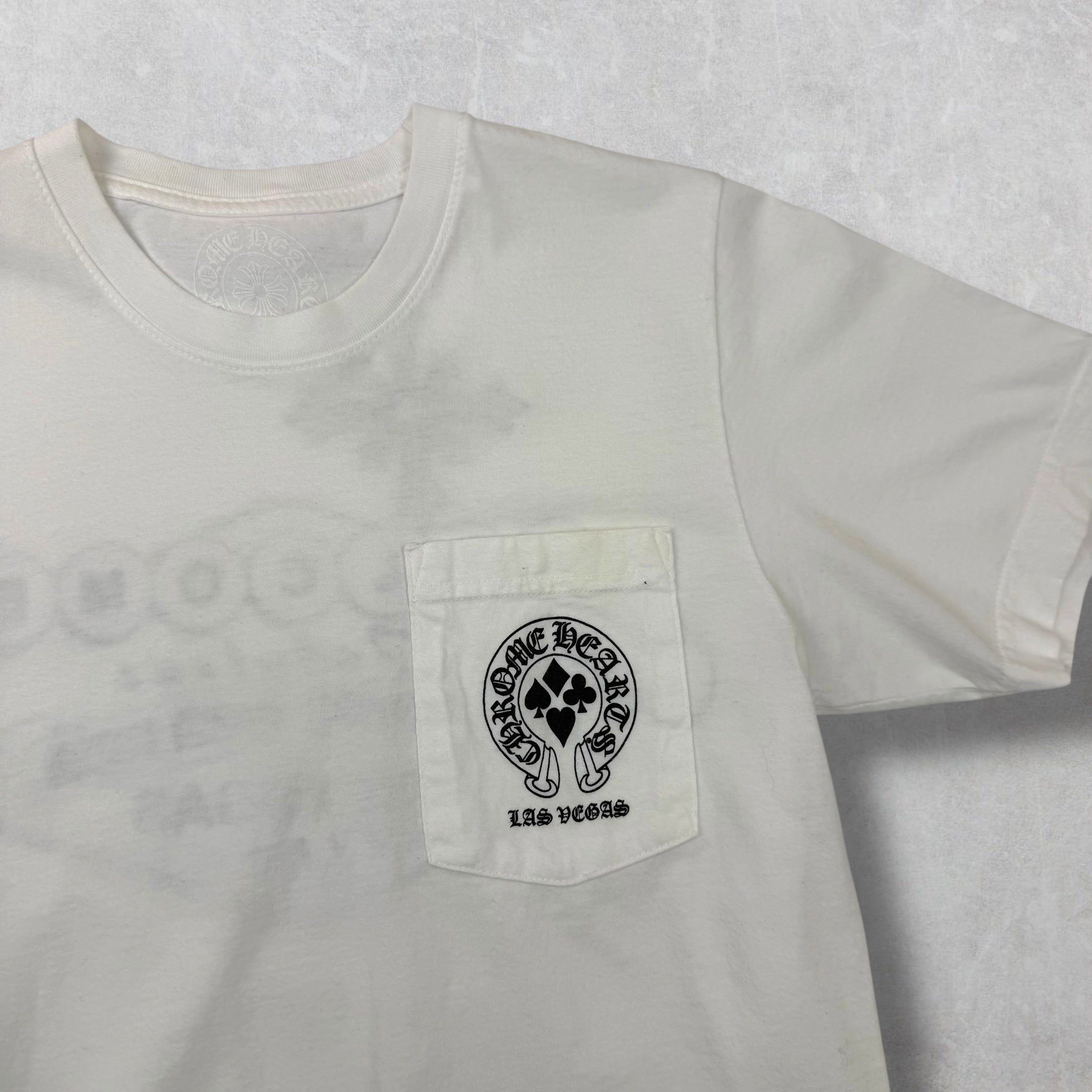 Chrome Hearts Chrome Hearts White Welcome to Vegas Tee Small Size US S / EU 44-46 / 1 - 4 Thumbnail