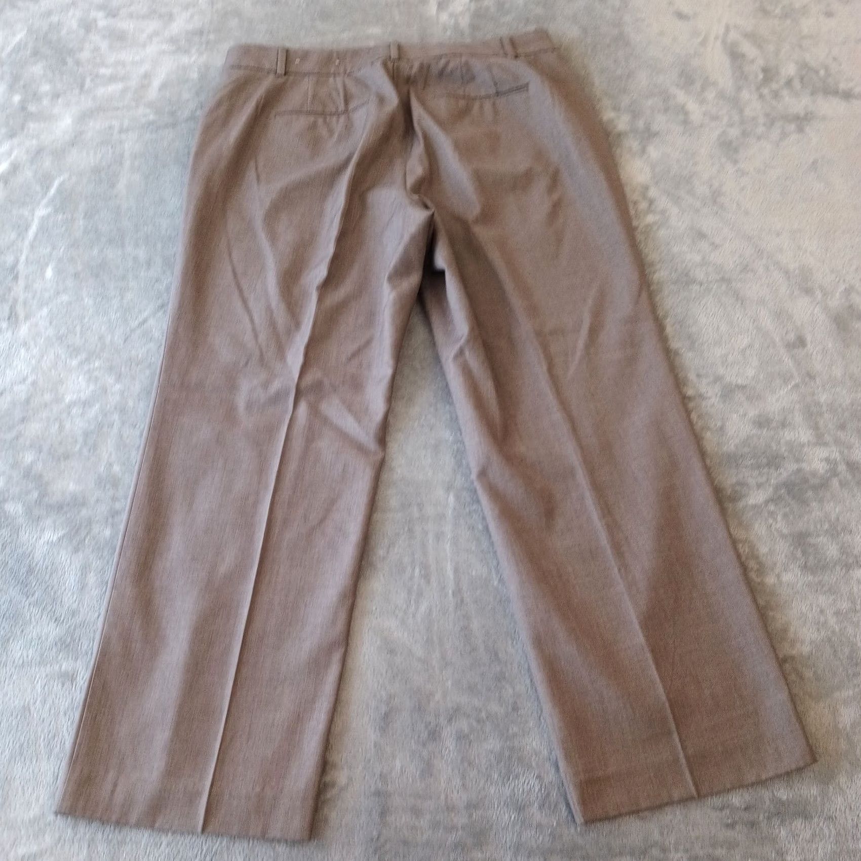 Ann Taylor Ann Taylor Petite Curvy Fit Dress Pants Womens 14P Gray Pockets Lined 36x28 Wool Blend Straight 28 Inseam Wool Blend Mens? Size 36" / US 14 / IT 50 - 2 Thumbnail