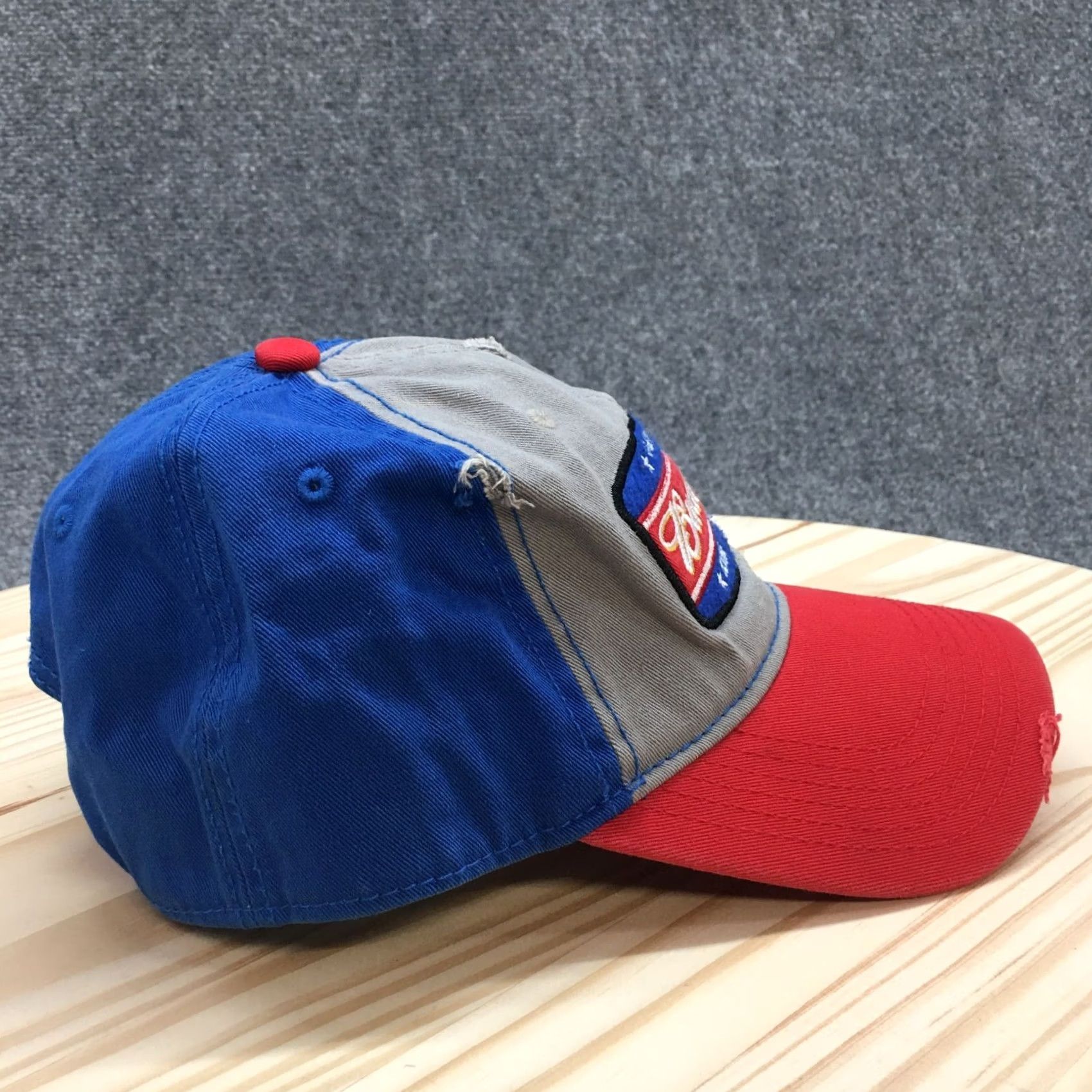 Budweiser Budweiser King Of Beers Baseball Cap Mens Blue Gray One Size Embroidered Logo Size ONE SIZE - 4 Thumbnail