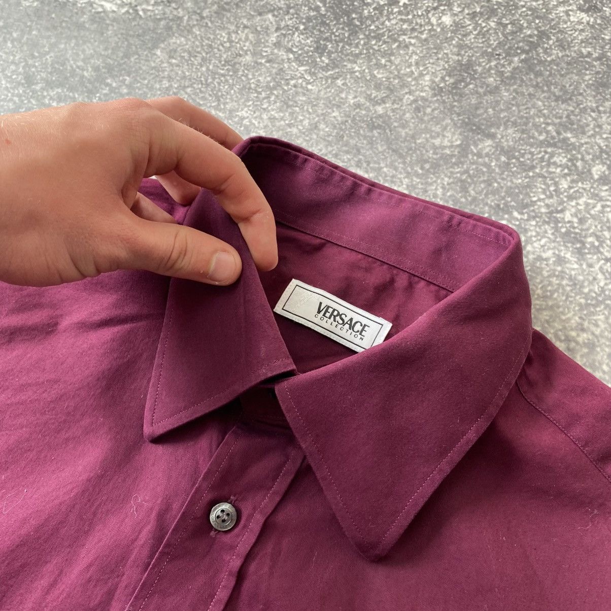 Versace × Vintage Luxury Versace Collection vintage basic button up shirt Size US M / EU 48-50 / 2 - 6 Thumbnail