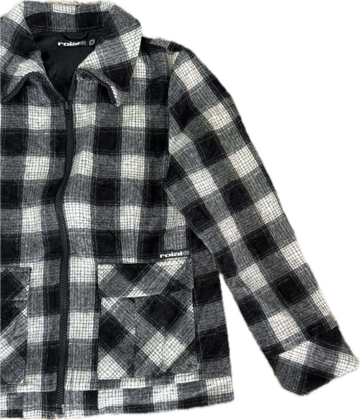 Japanese Brand Japanese Brand Roial Plus Plaid Zipper Jacket Punk Style Size US L / EU 52-54 / 3 - 2 Thumbnail