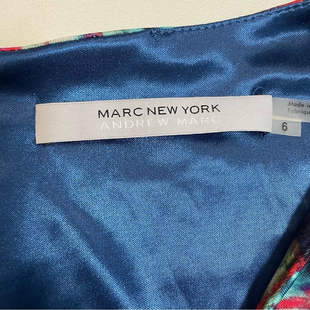 Marc Jacobs Marc New York Andrew Mark 3/4 Sleeve Pleated Bodycon Dress Size M / US 6-8 / IT 42-44 - 7 Thumbnail