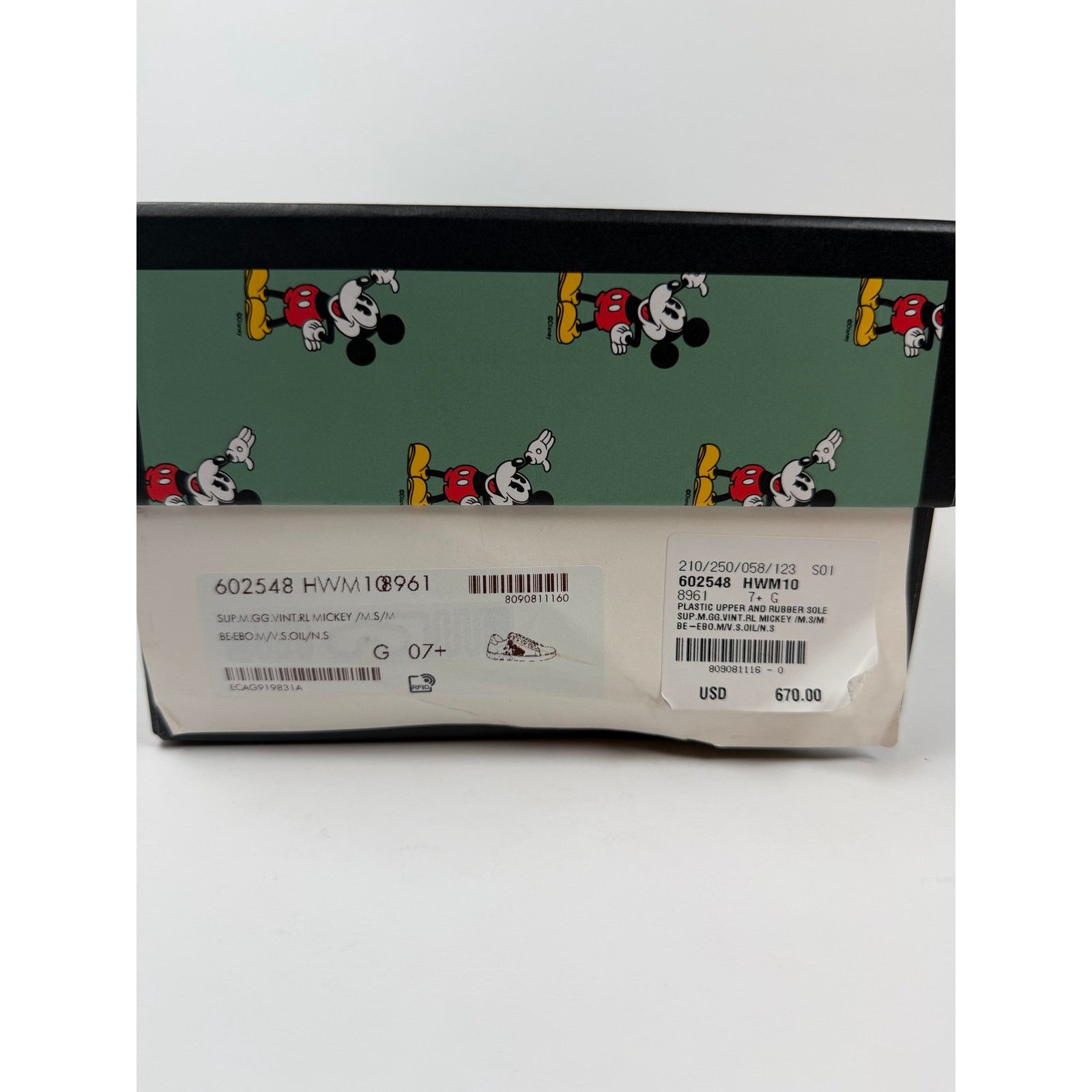 Gucci Size 8US - Gucci Ace x Disney Mickey NEW Size US 8 / EU 41 - 11 Thumbnail