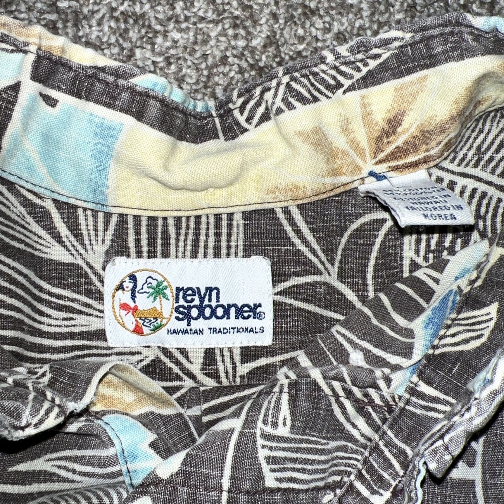 Reyn Spooner VINTAGE Reyn Spooner Hawaiian Shirt Half Button Short Sleeve Brown Adult XL Mens Size US XL / EU 56 / 4 - 3 Thumbnail