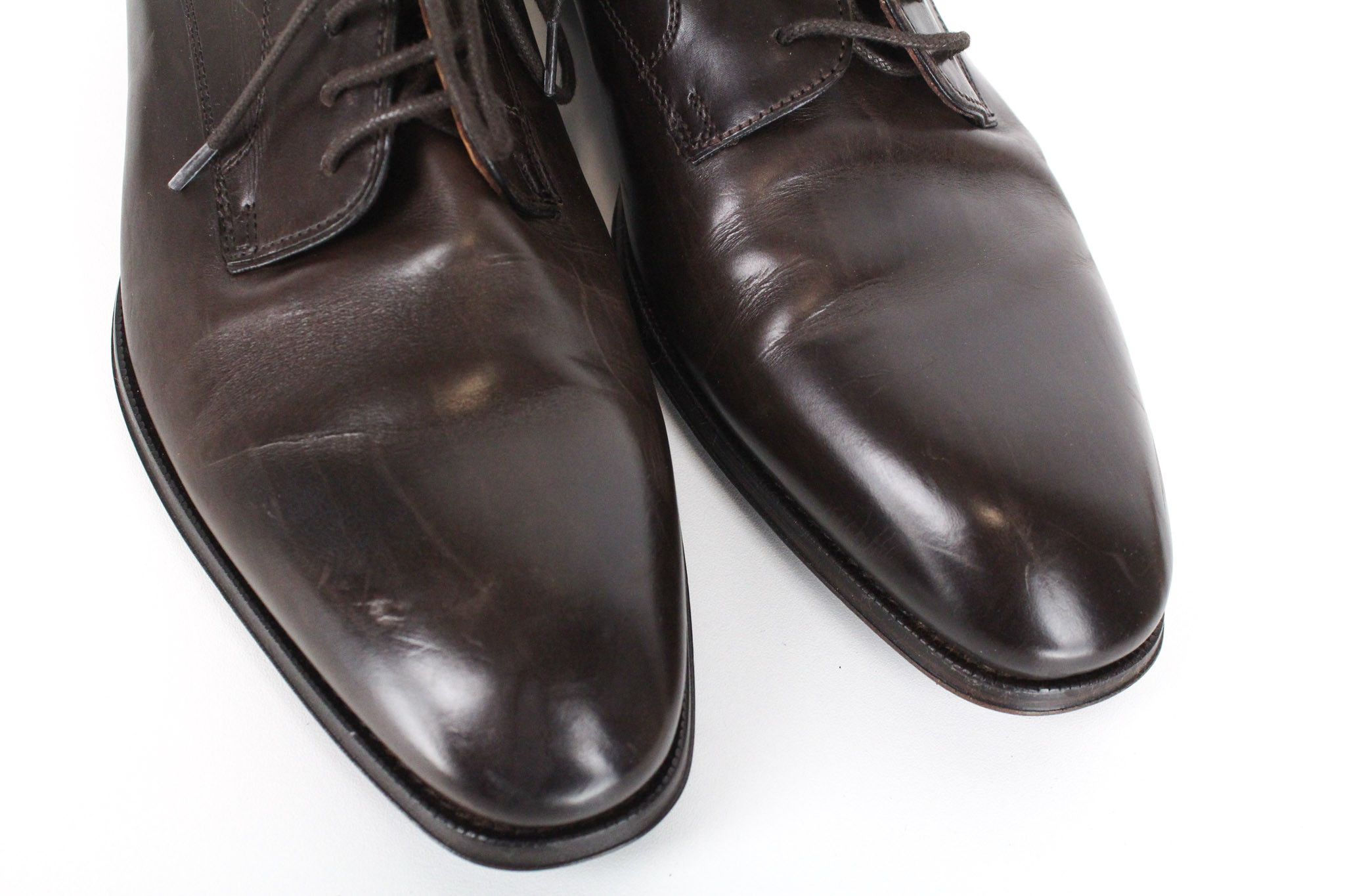 Suitsupply EU43 Brown Leather Low-Top Laced 72584 Size US 10 / EU 43 - 9 Thumbnail