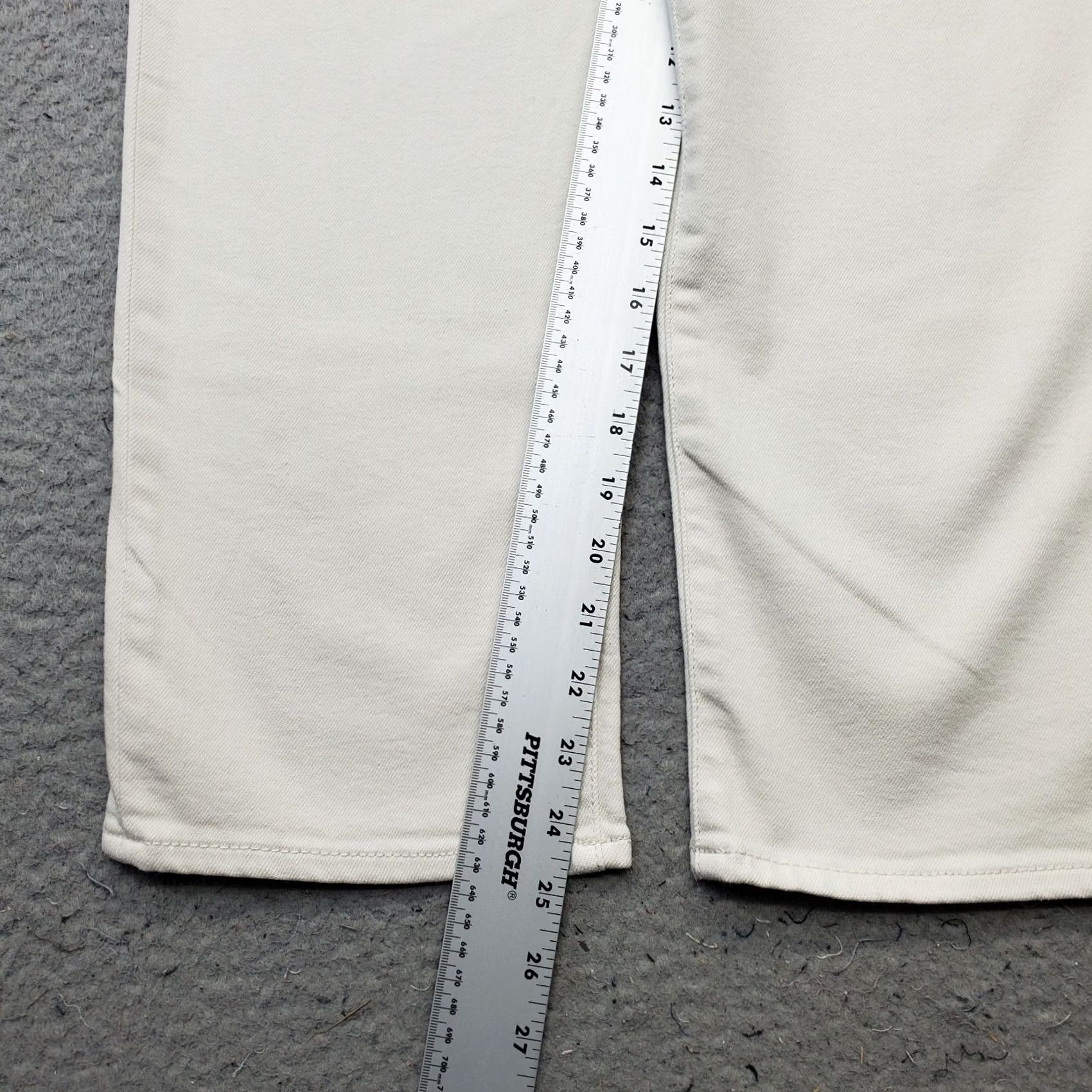 Vintage Hidden Womens Jeans 27 White Crop Wide-Leg Vtg Tracey Sea Salt Wash HD1551ST-SS Size 27" / US 4 / IT 40 - 4 Thumbnail