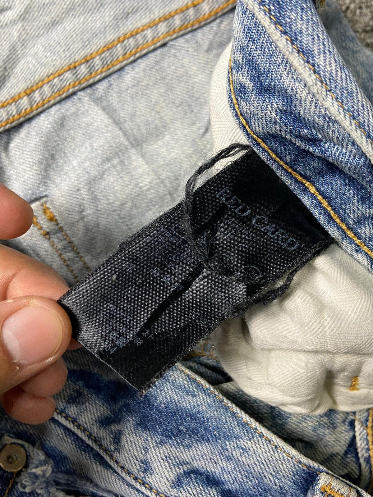 Japanese Brand × Seditionaries × Vintage RED CARD Brand Distressed Denim Jeans (131) Size US 31 - 3 Thumbnail