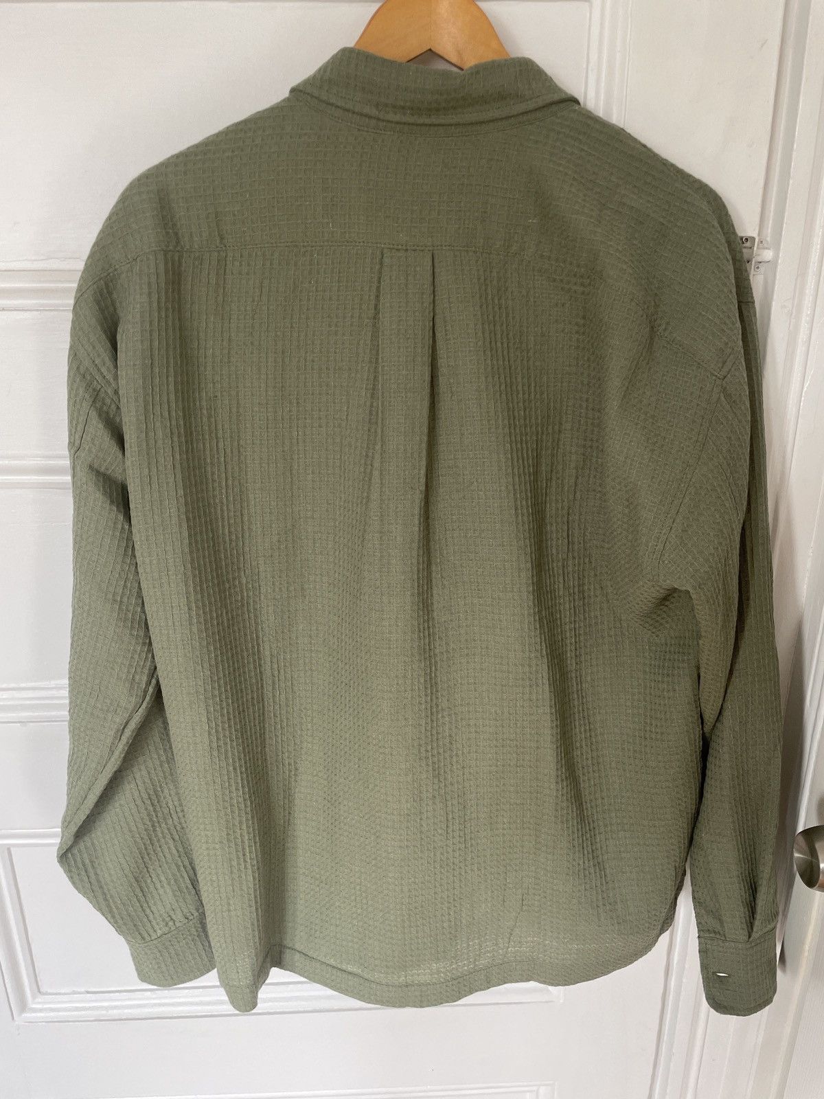 Bather Bather Waffle Knit Leisure Shirt in Artichoke Size US M / EU 48-50 / 2 - 3 Thumbnail