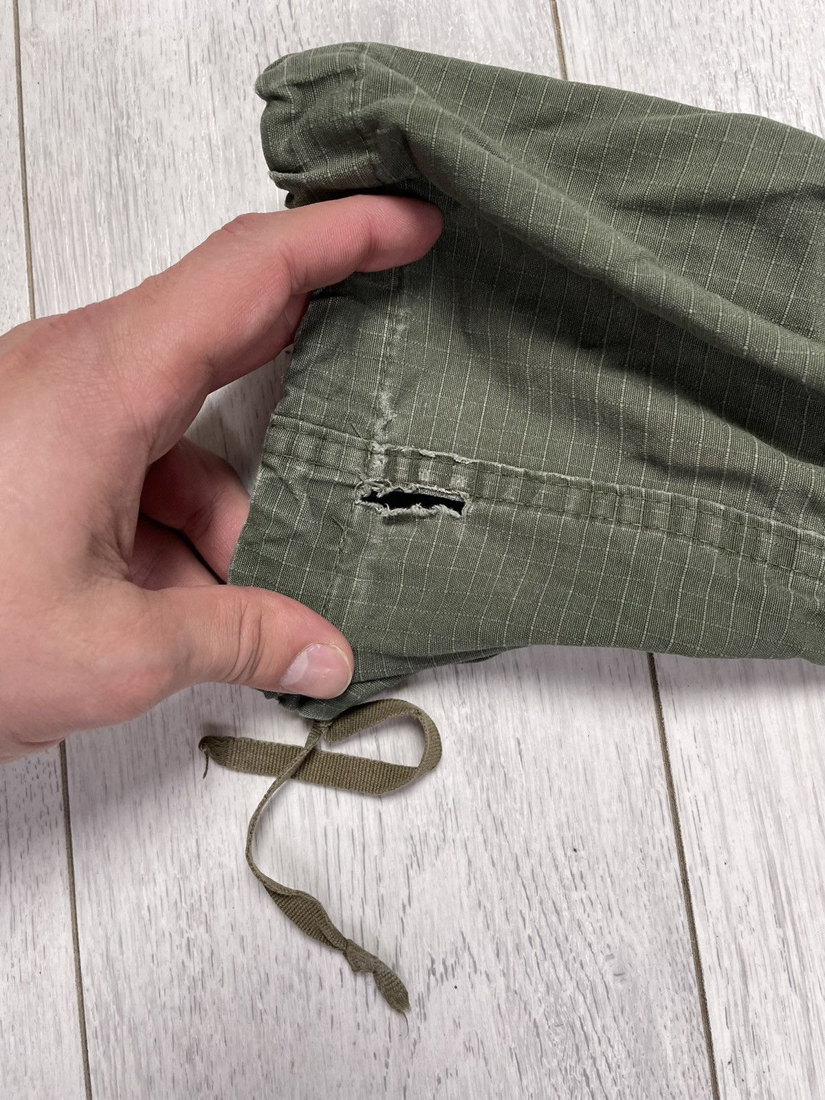 Japanese Brand × Vintage Vintage 60s Vietnam War WR Poplin Ripstop Cargo Pants USA Size US 36 / EU 52 - 14 Thumbnail