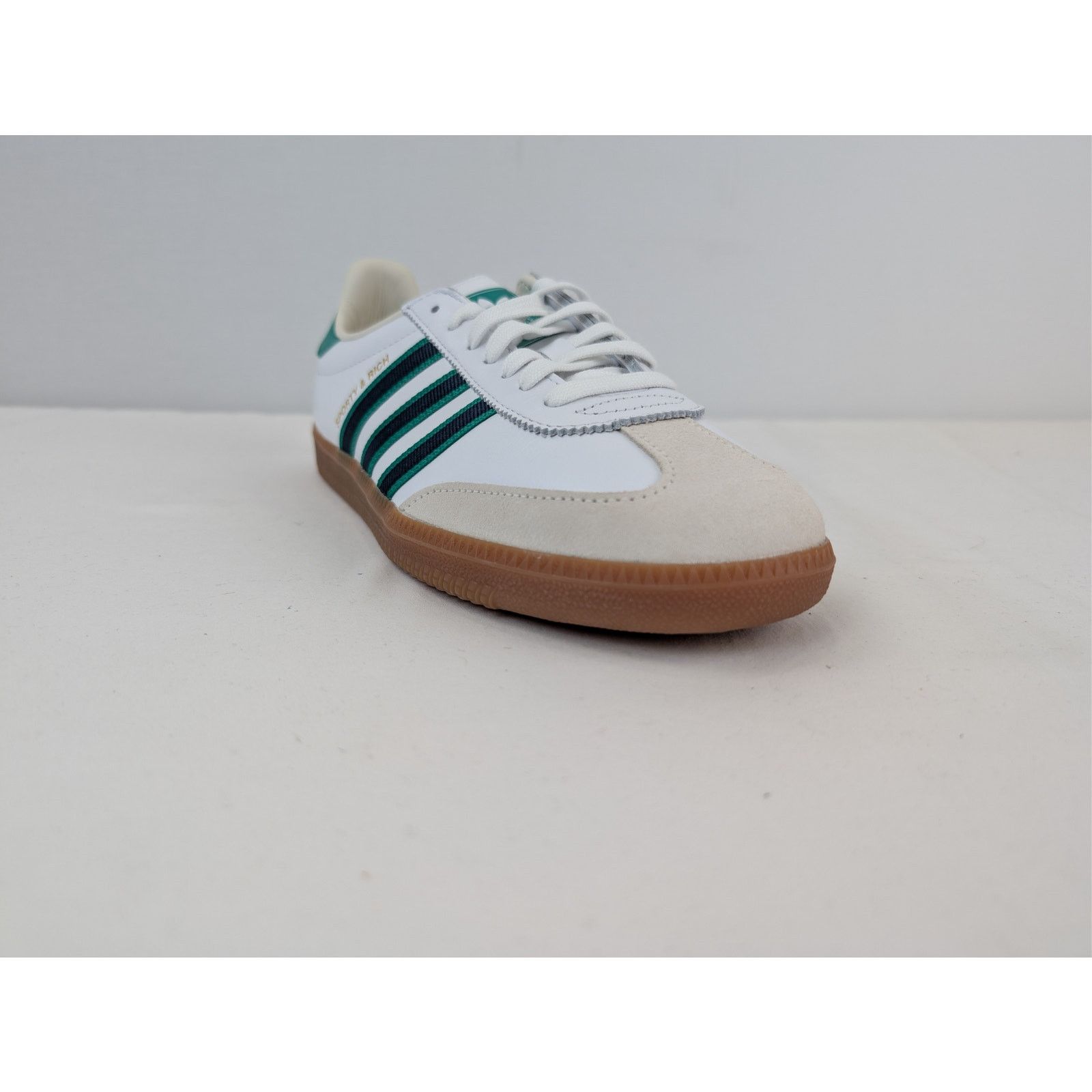 Adidas × Sporty & Rich o1rshd1 AS 250 Low-Top Sneakers in White / Green Size US 11.5 / EU 44-45 - 2 Thumbnail