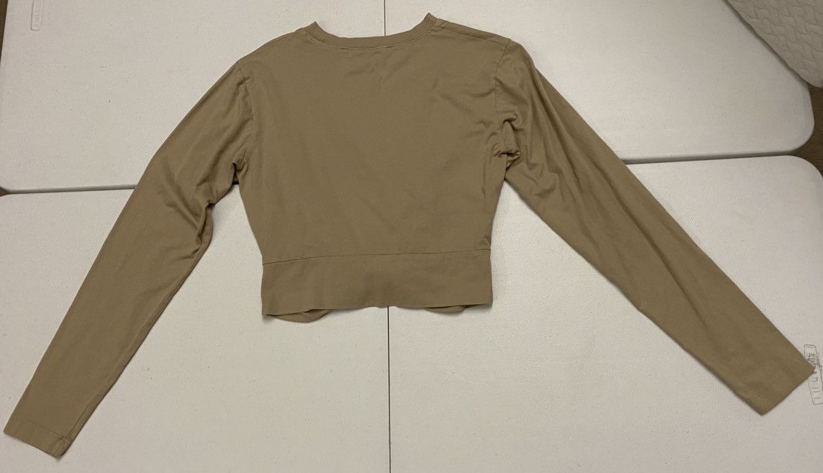 Pam & Gela PAM & GELA Twist Front Combed Cotton Long Sleeve Tee S/P VGC Size S / US 4 / IT 40 - 11 Thumbnail