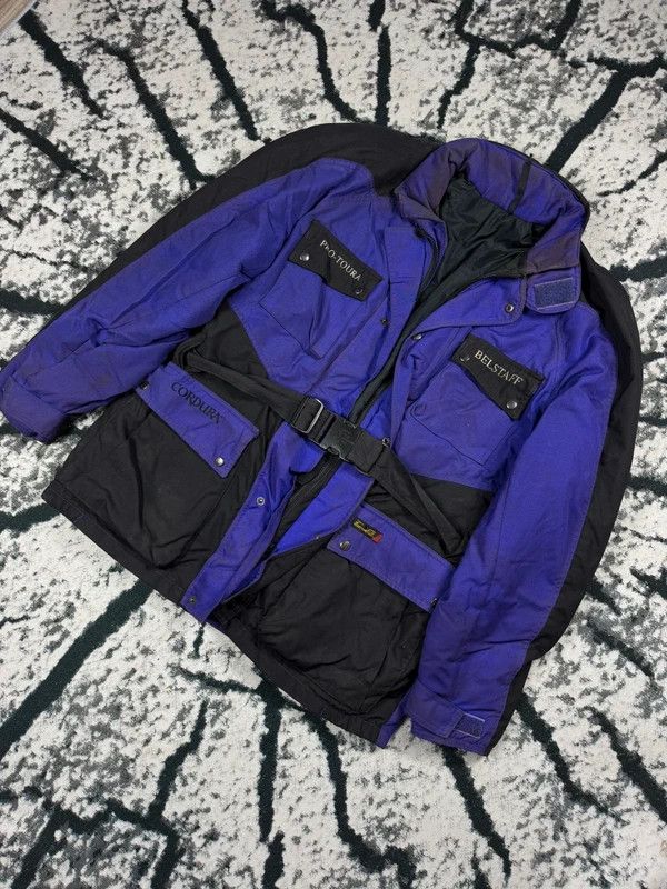 Belstaff Vintage Belstaff Protura Cordura Jacket Purple Black XL 90s Size US XL / EU 56 / 4 - 2 Thumbnail