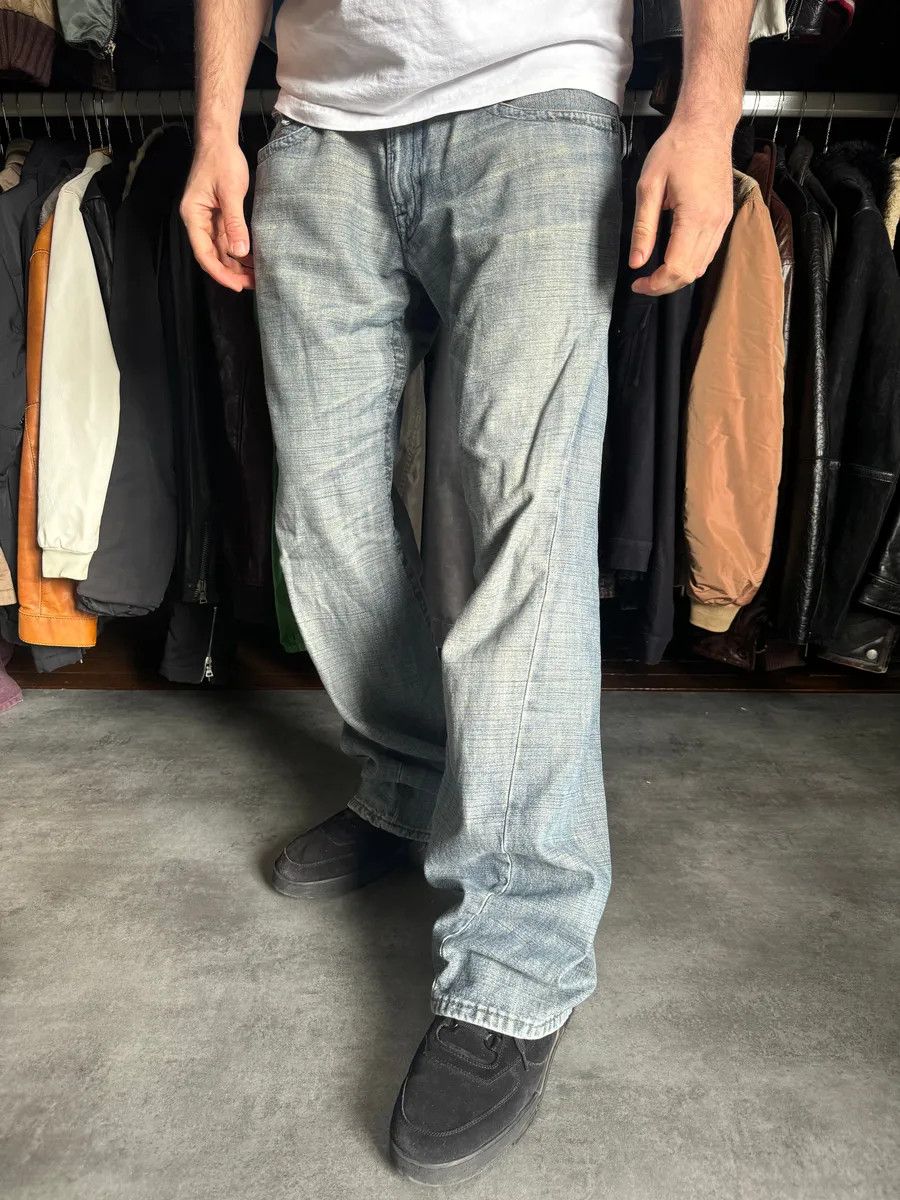 Armani 2000s Armani Relaxed Large Straight Jeans Size US 37 - 3 Thumbnail