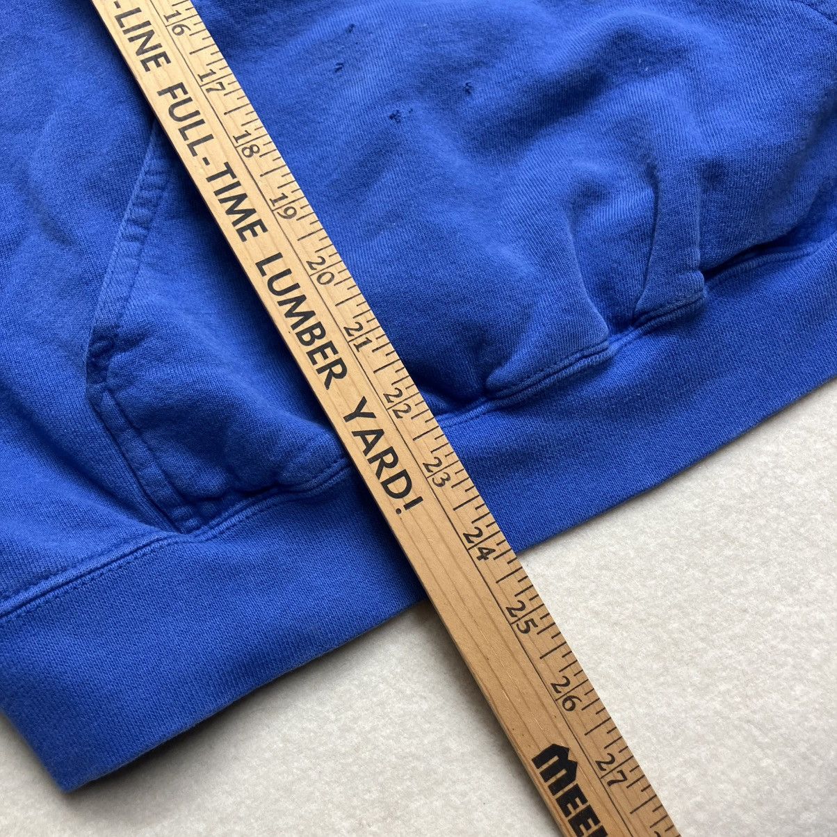 Nike 90’s nike hoodie grey tag royal blue boxy Size US M / EU 48-50 / 2 - 5 Thumbnail