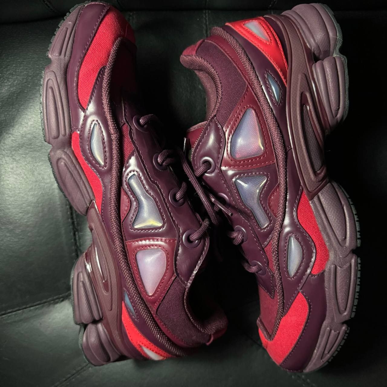 Adidas × Raf Simons 10,5us Adidas Raf Simons ozweego Burgundy Size US 10.5 / EU 43-44 - 5 Thumbnail