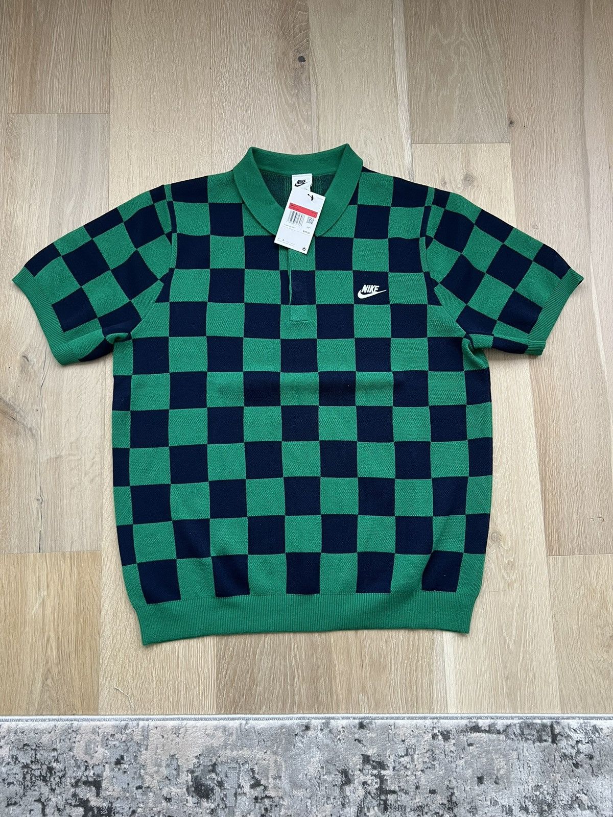Nike Nike woven checkered Polo Size US L / EU 52-54 / 3 - 1 Thumbnail