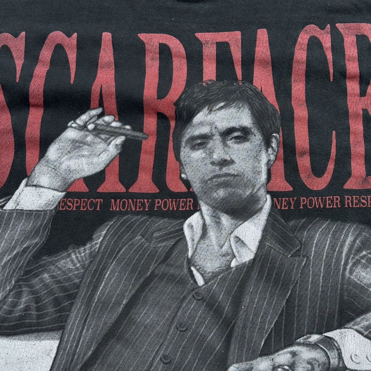 Japanese Brand × Vintage Vintage Scarface movie washed faded tshirt AOP 90s Al Pacino Size US XL / EU 56 / 4 - 5 Thumbnail
