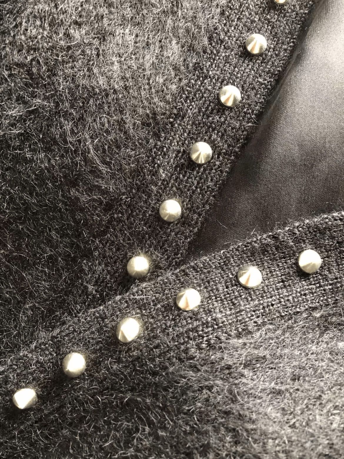 Saint Laurent Paris Saint Laurent Paris 16SS Mohair Rivet Pocket Cardigan Size US XS / EU 42 / 0 - 6 Thumbnail