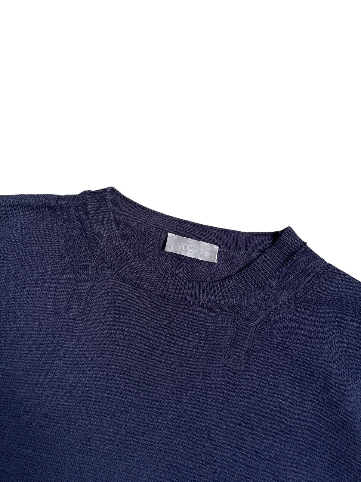 Dior × Hedi Slimane Dior Navy Blue Knitwear Sweater Size US M / EU 48-50 / 2 - 6 Thumbnail