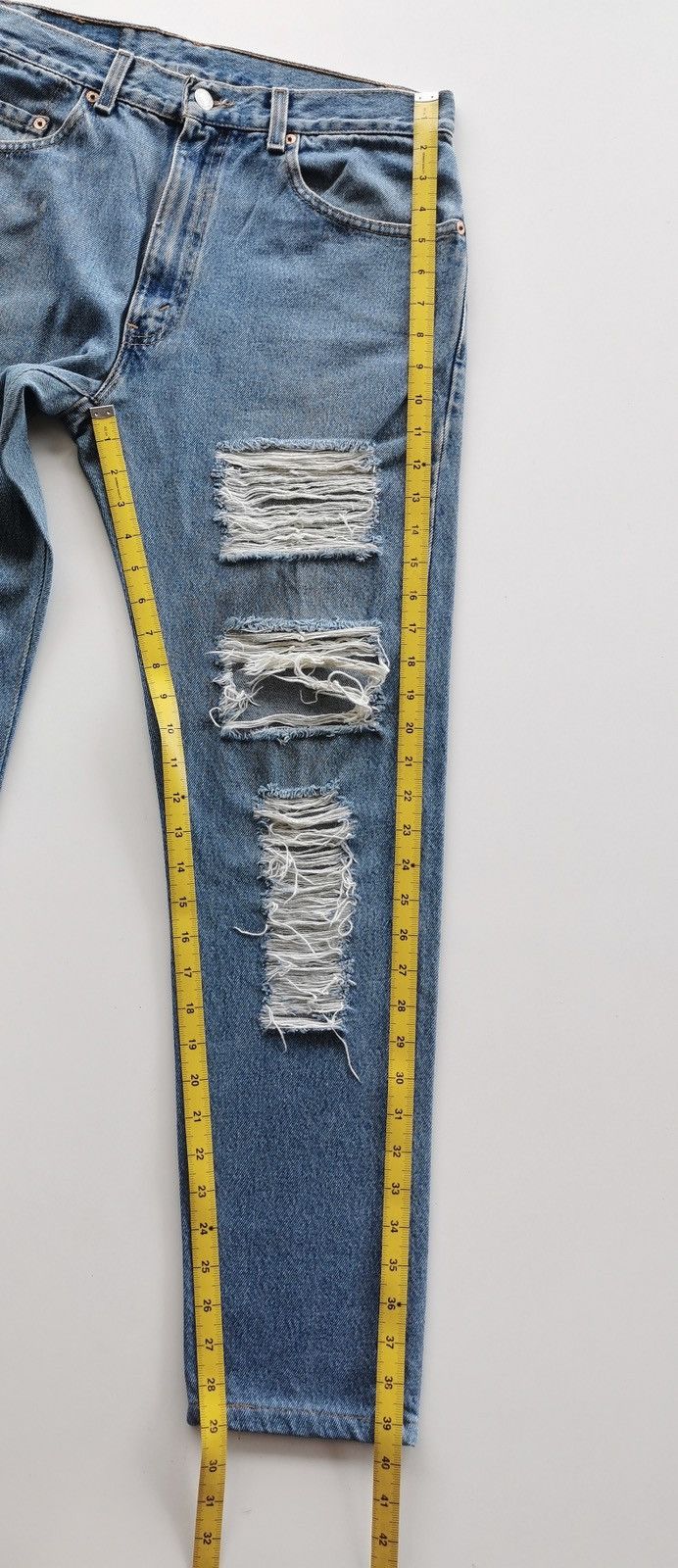 Levi's × Undercover Vintage Levis 505 Distressed Jeans Looklike Undercover Size US 32 / EU 48 - 11 Thumbnail