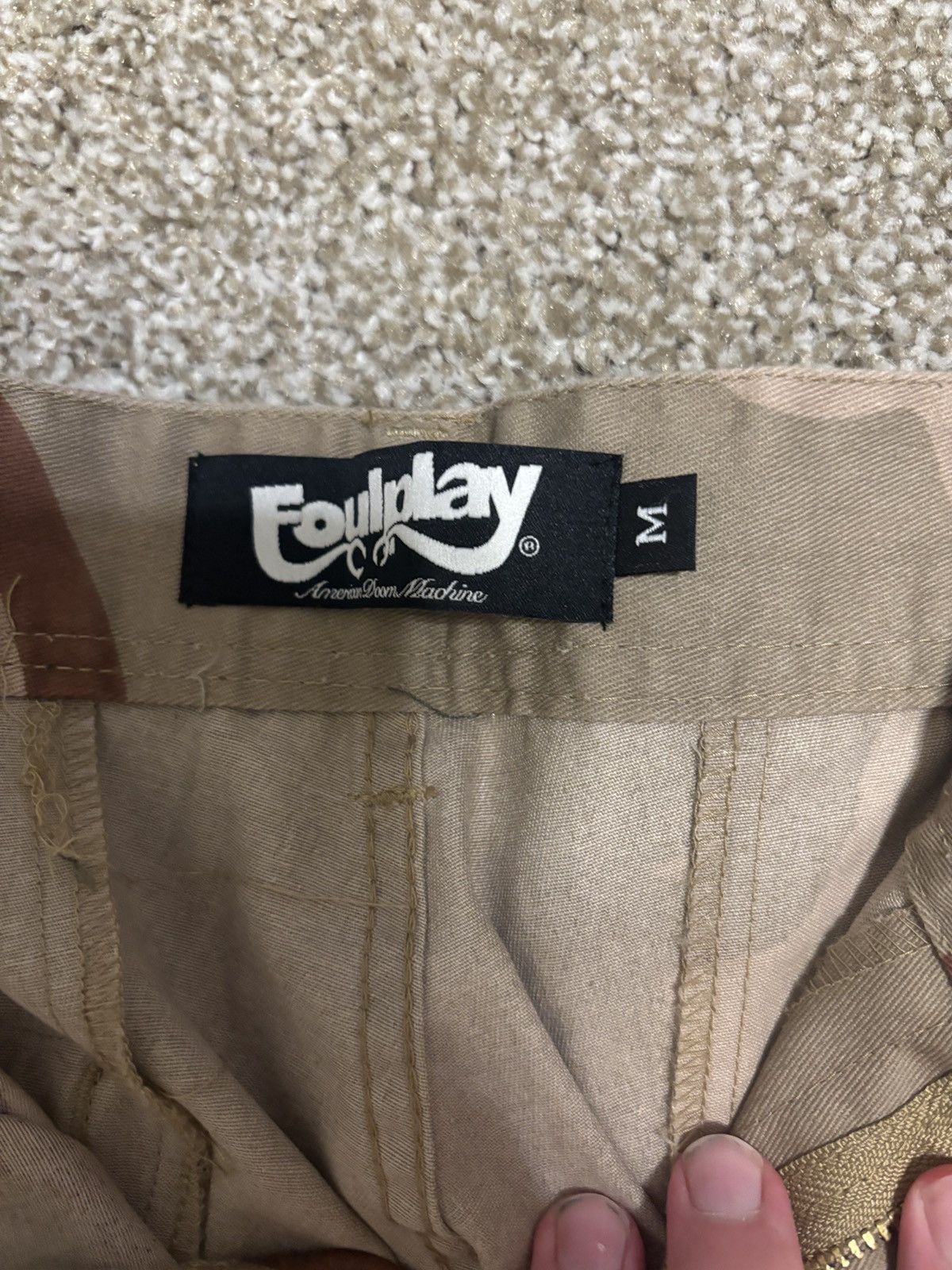 Foulplay Company × Fuck The Population × G59 Records Foul Play Embroidered Pants Camo Size US 32 / EU 48 - 3 Thumbnail