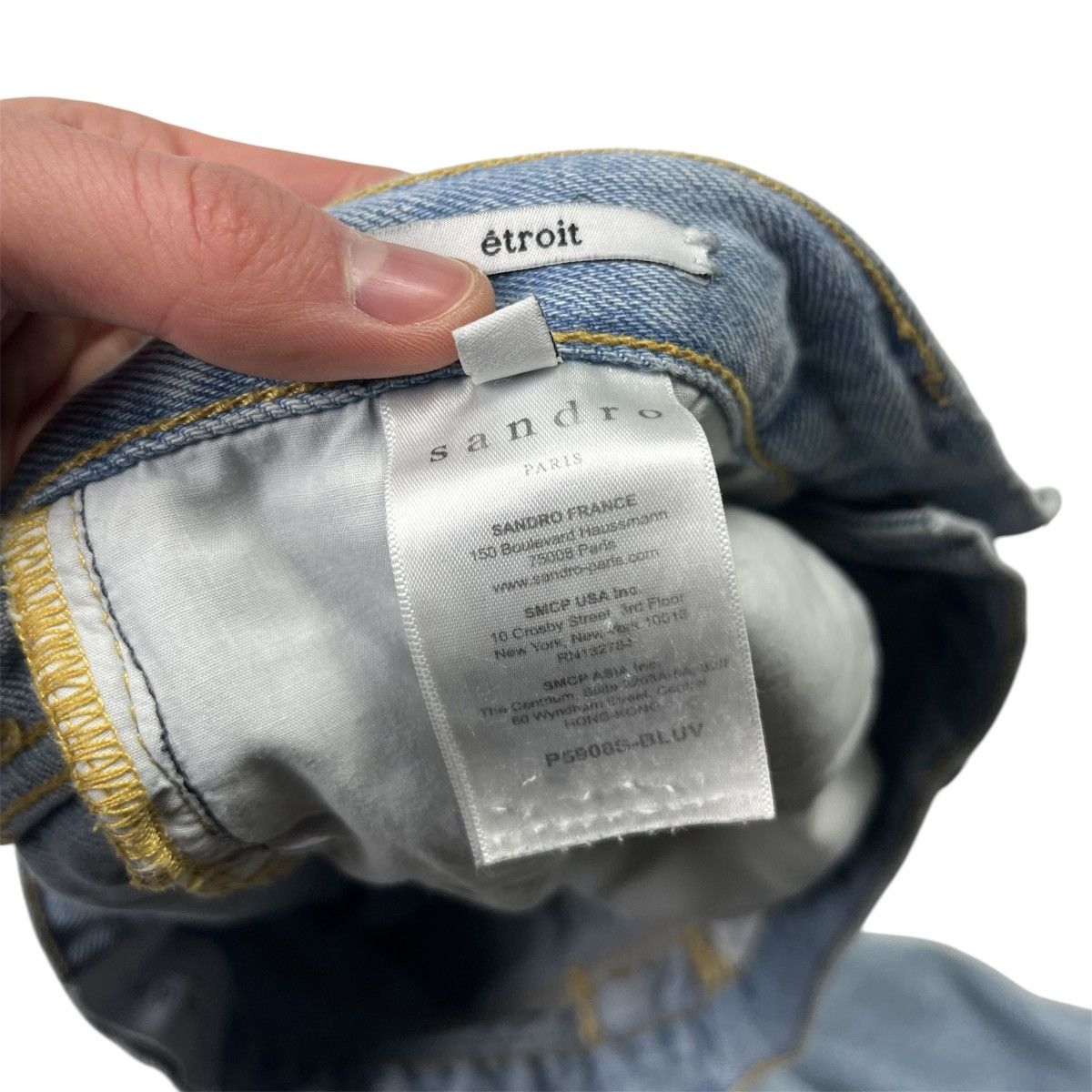Sandro Sandro Etroit Streetwear Blue Denim Jeans Men’s Size US 31 - 13 Thumbnail