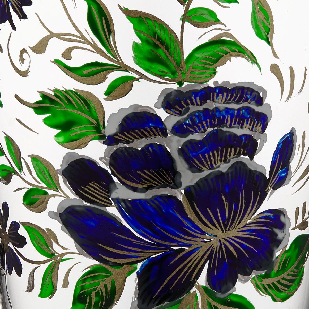 Dior o1bcso1str0226 Size:OS/Hand-Painted Water Glass in Blue Size ONE SIZE - 3 Thumbnail