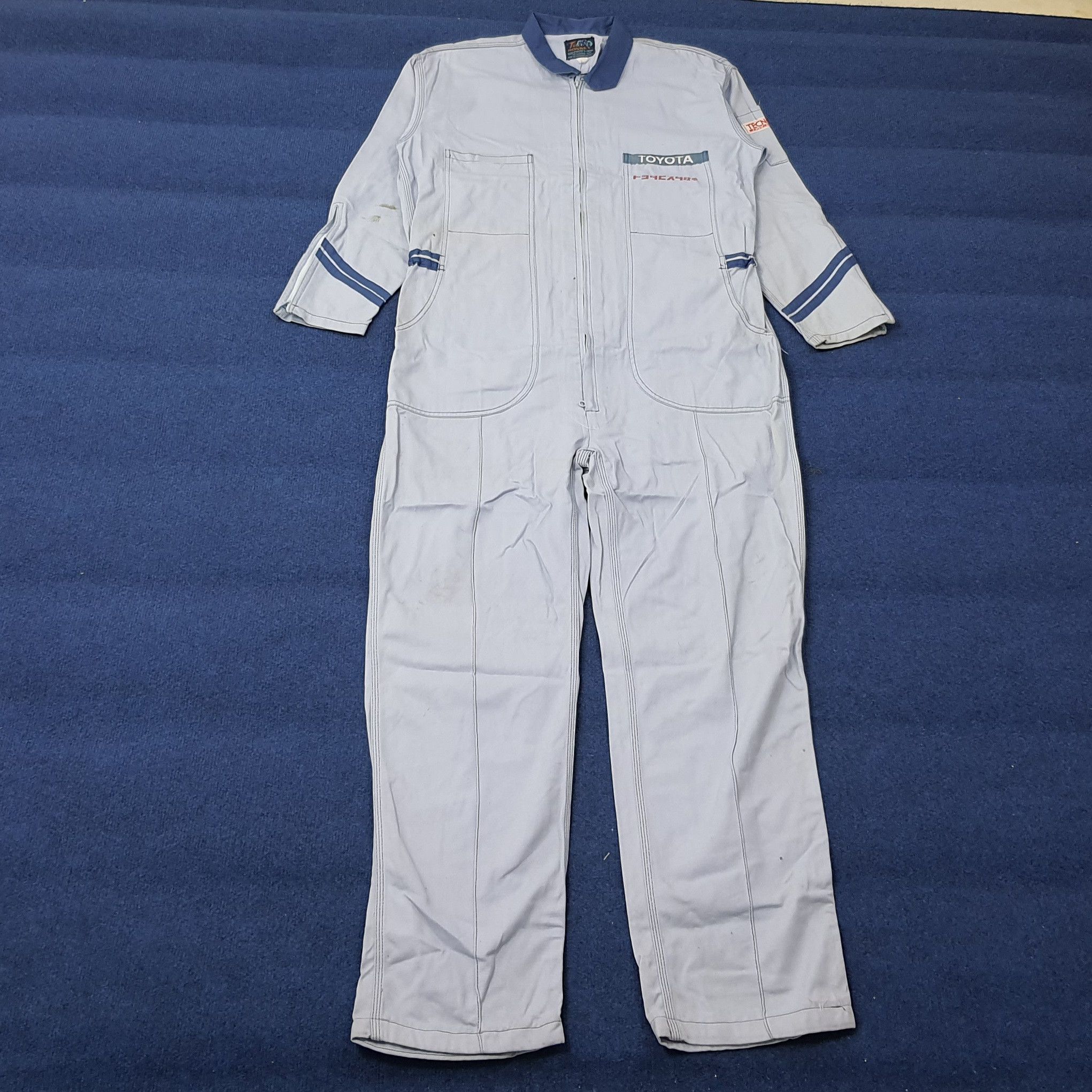 Japanese Brand Vintage Toyota Tecno Japan Motorsports Coverall C260N3 Size US M / EU 48-50 / 2 - 2 Thumbnail