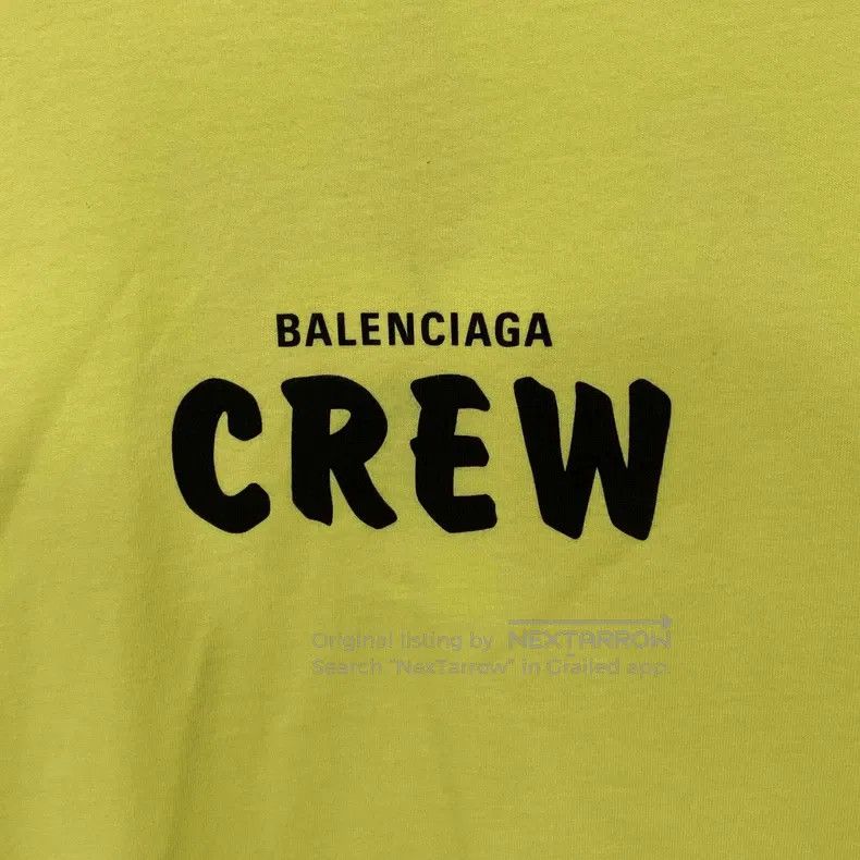 Balenciaga Balenciaga CREW letter short-sleeve Size US XL / EU 56 / 4 - 4 Thumbnail