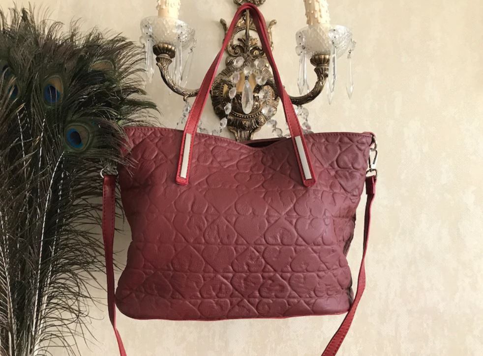 Other Italian Burgundy Leather Bag by Superbia Size ONE SIZE - 2 Thumbnail
