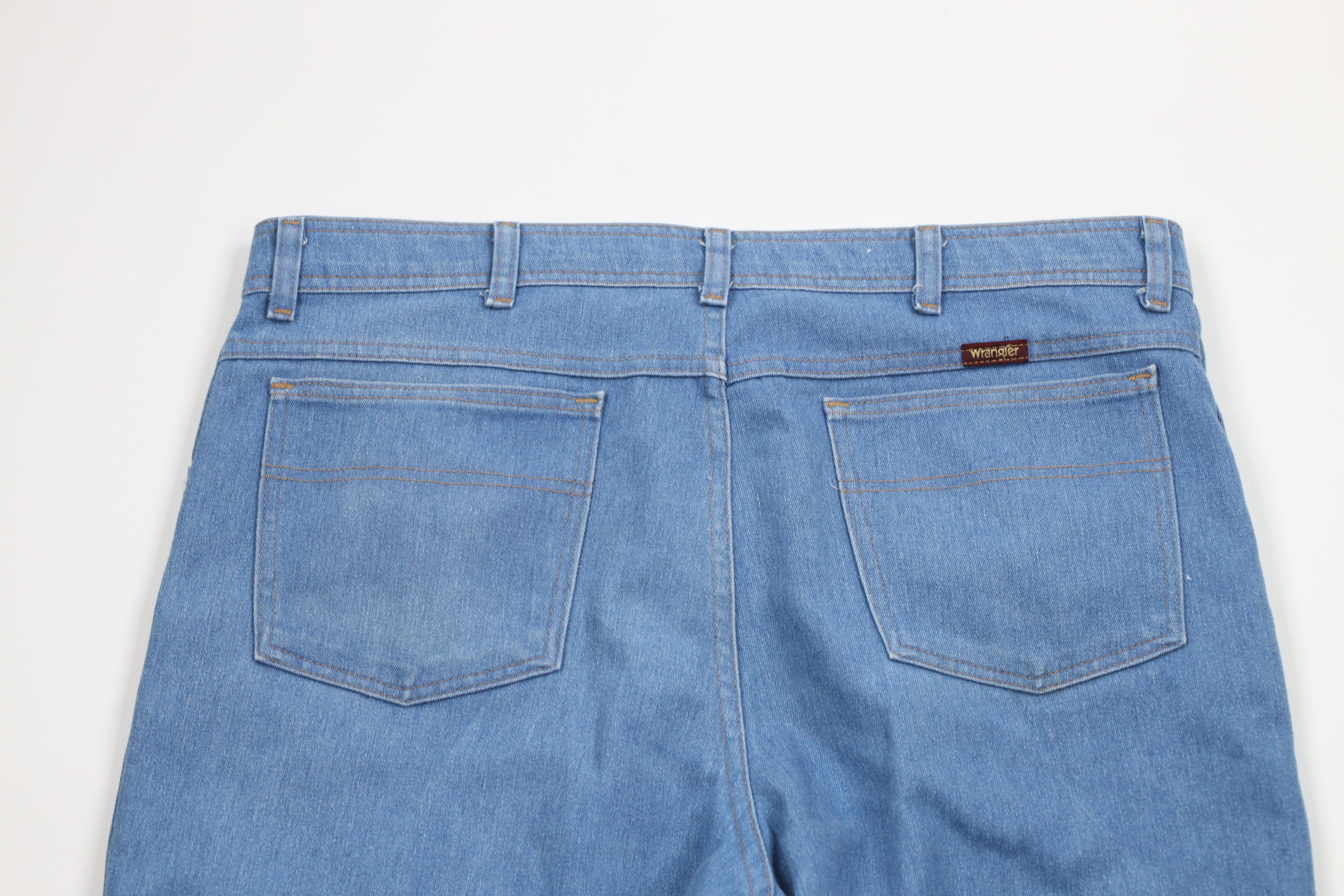 Vintage × Wrangler Vintage 90s Wrangler Flared Bootcut Western Denim Jeans Size US 38 / EU 54 - 11 Thumbnail