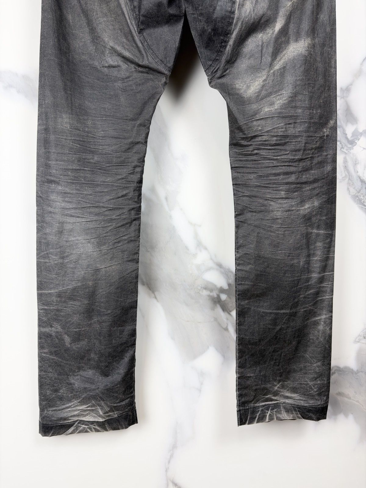 Rick Owens SS17 Rick Owens Walrus MP Waxed Coated Creatch Cargo Pants Size US 30 / EU 46 - 8 Thumbnail