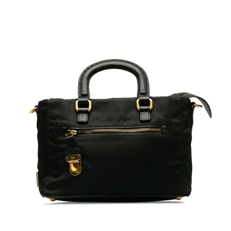 image of Prada Tessuto Handle Bag in Black, Women's