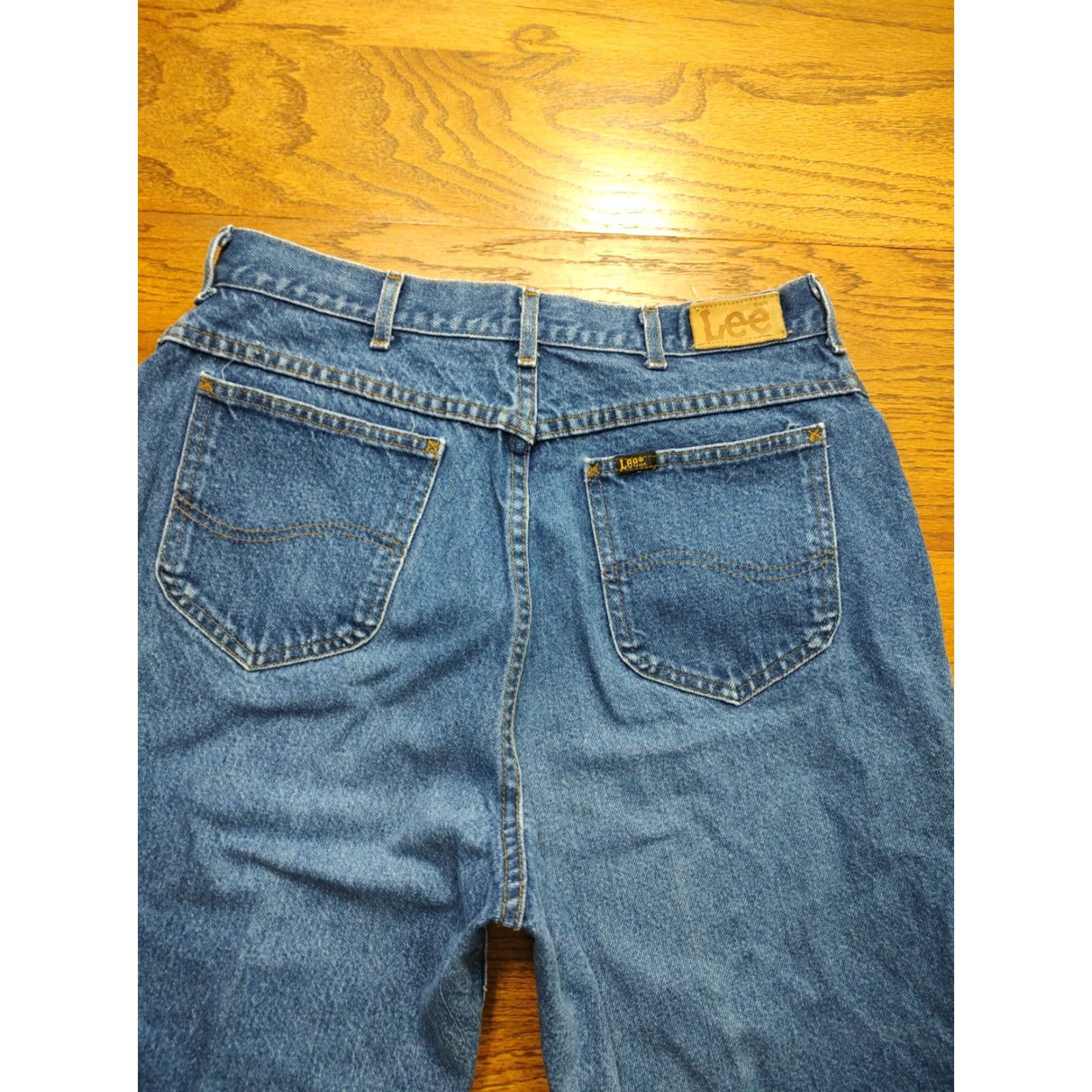 Lee VINTAGE Lee Jeans High Rise Mom Denim 31x28 Blue Cotton 5-Pocket USA Womens Size 24" / US 00 / IT 34 - 3 Thumbnail