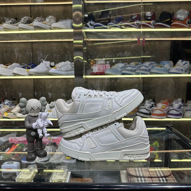 Louis Vuitton Louis Vuitton White Trainer Sneakers -2508 Size US 8.5 / EU 41-42 - 7 Thumbnail