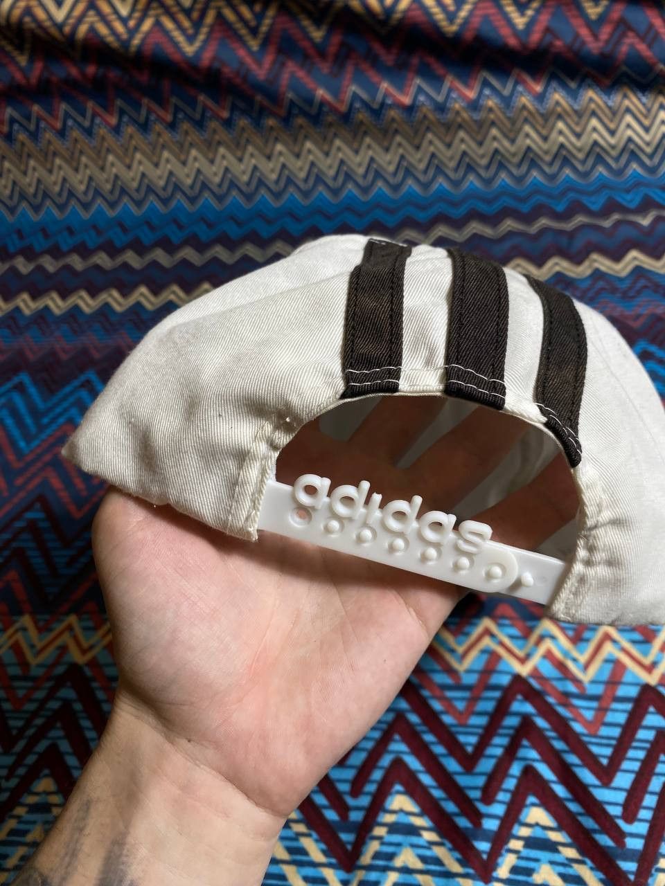 Adidas × Vintage Vintage Adidas Cap Hats 🧢 Navy 90s Big Logo SnapBack Size ONE SIZE - 6 Thumbnail