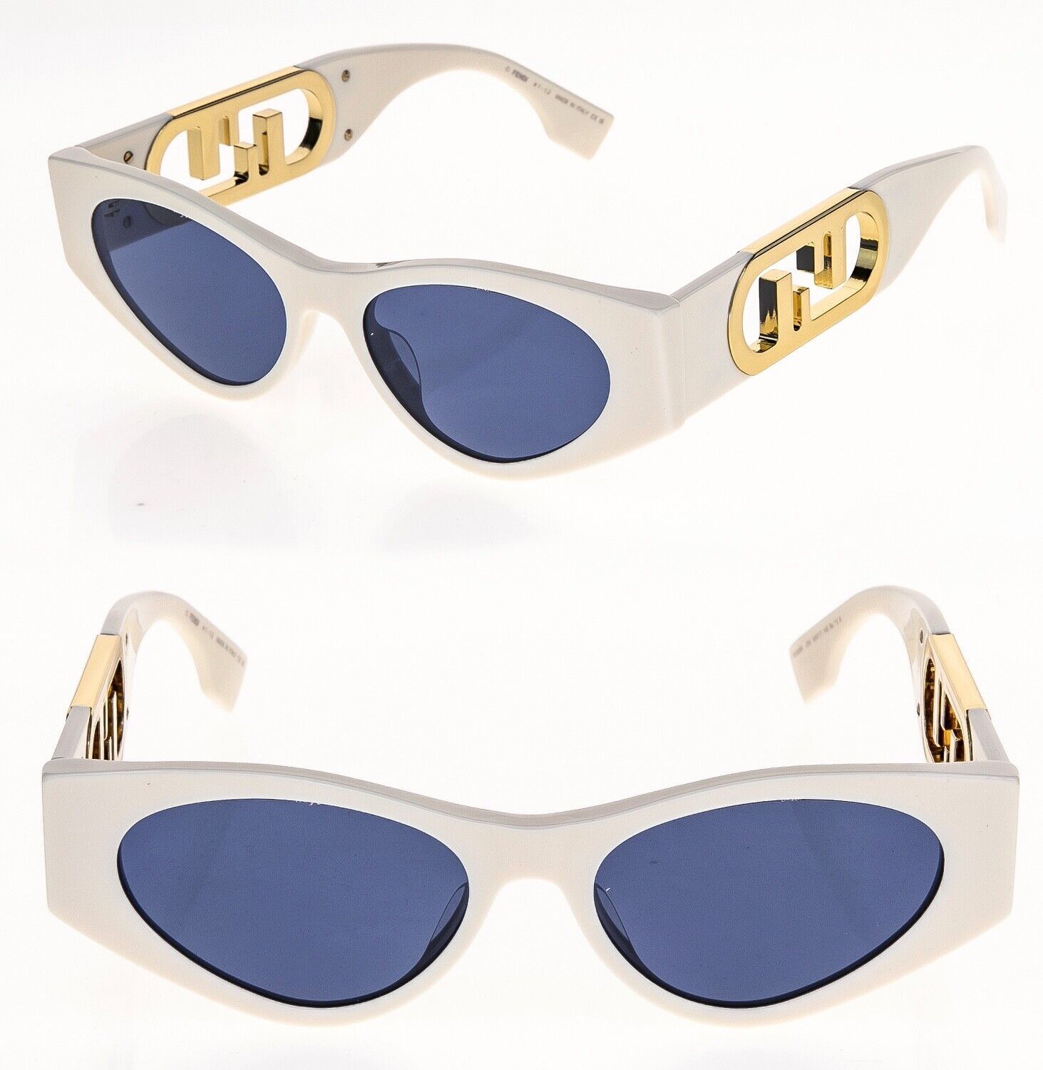 FENDI O'LOCK 40049 White Fashion Logo Sunglasses FE40049I