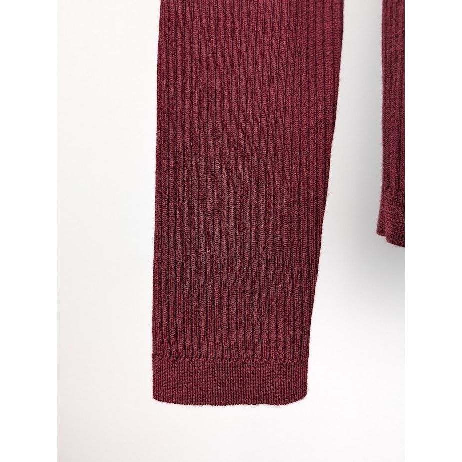 Saint Laurent Paris o1rshd1 Sweater in Burgundy Size US XL / EU 56 / 4 - 6 Thumbnail