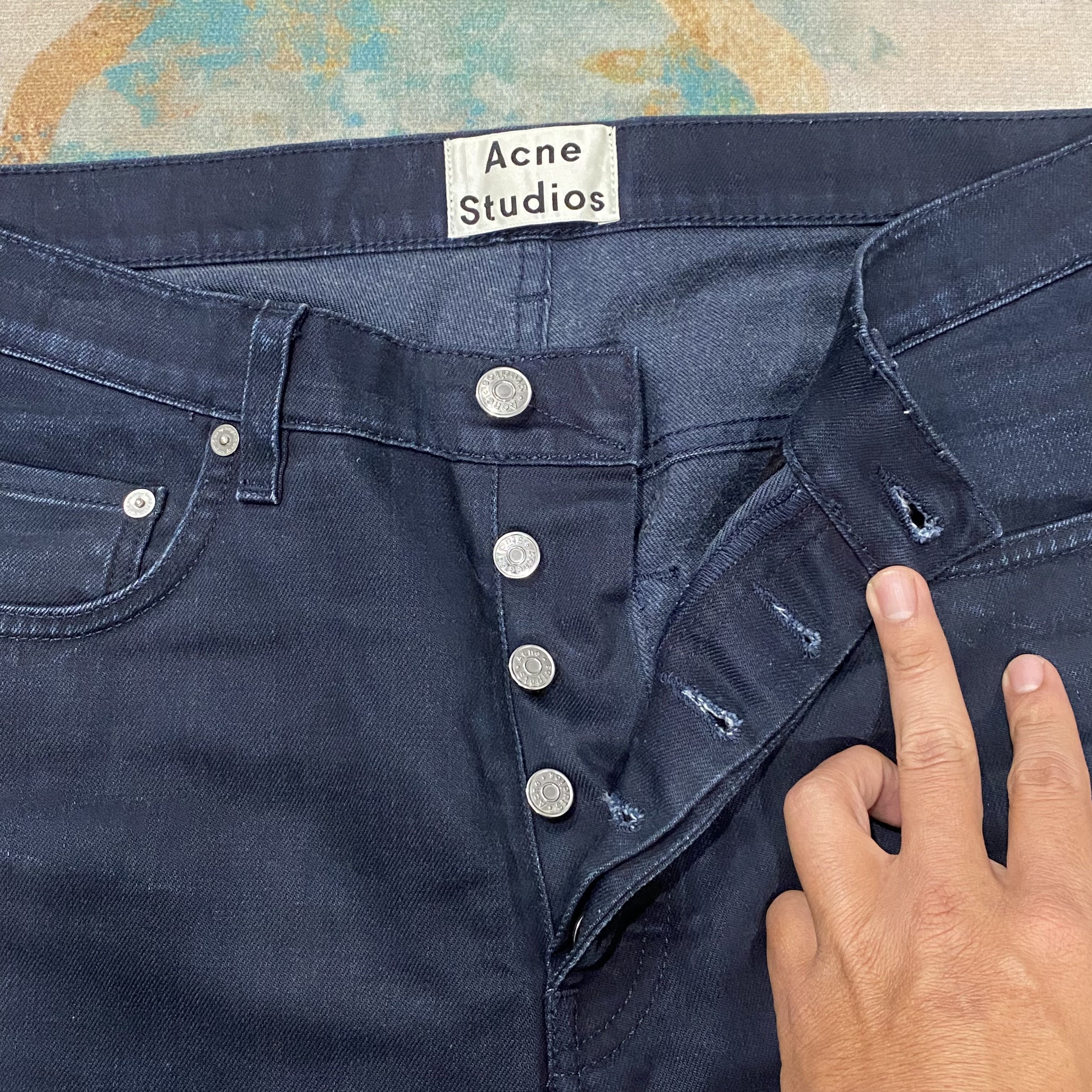 Acne Studios Acne Studio Town Twilight Slim Fit Jeans Size US 32 / EU 48 - 6 Thumbnail