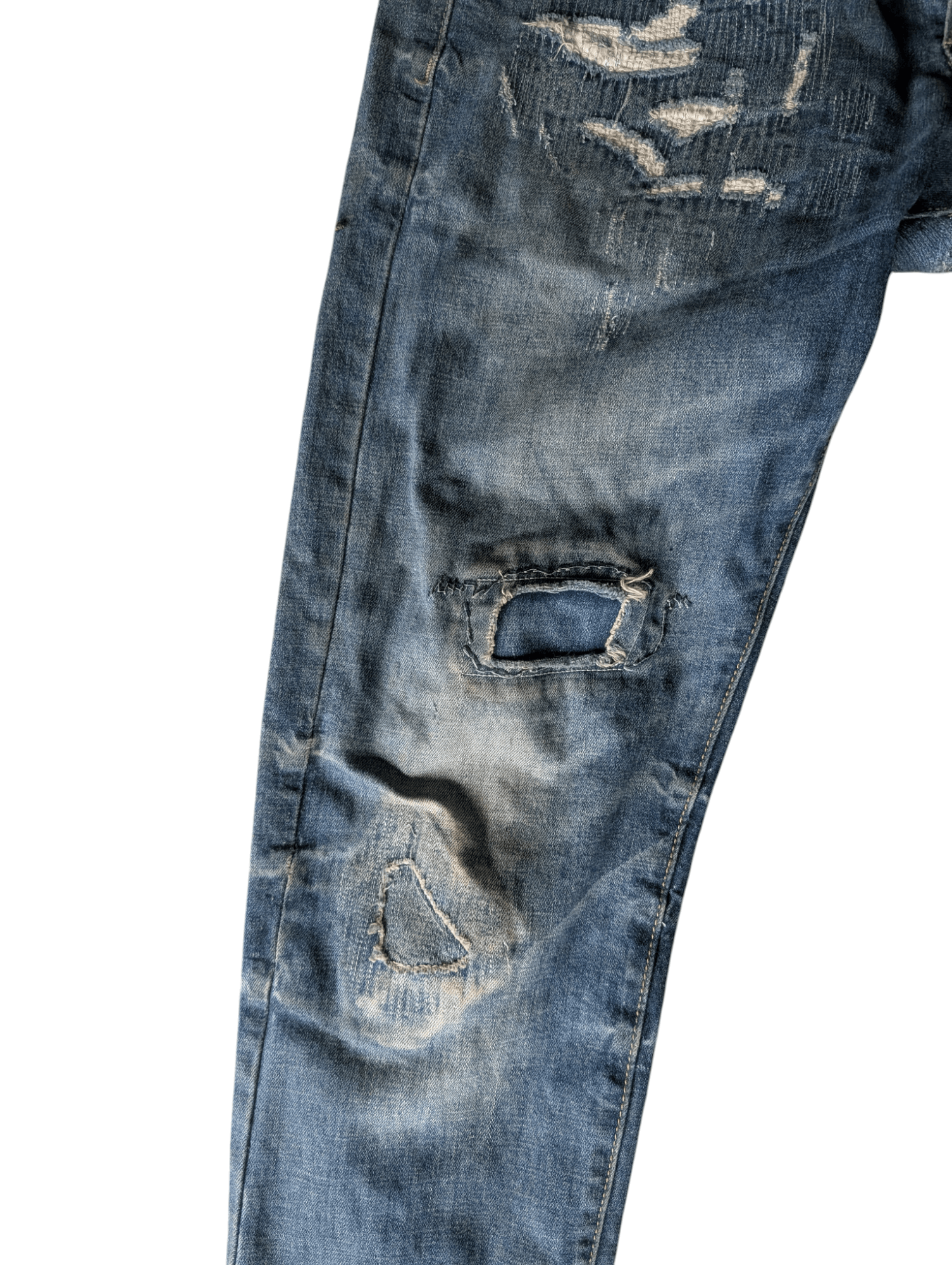Dsquared2 Dsquared2 Italy Ripped Patch Work Low Rise Jeans Size US 30 / EU 46 - 7 Thumbnail