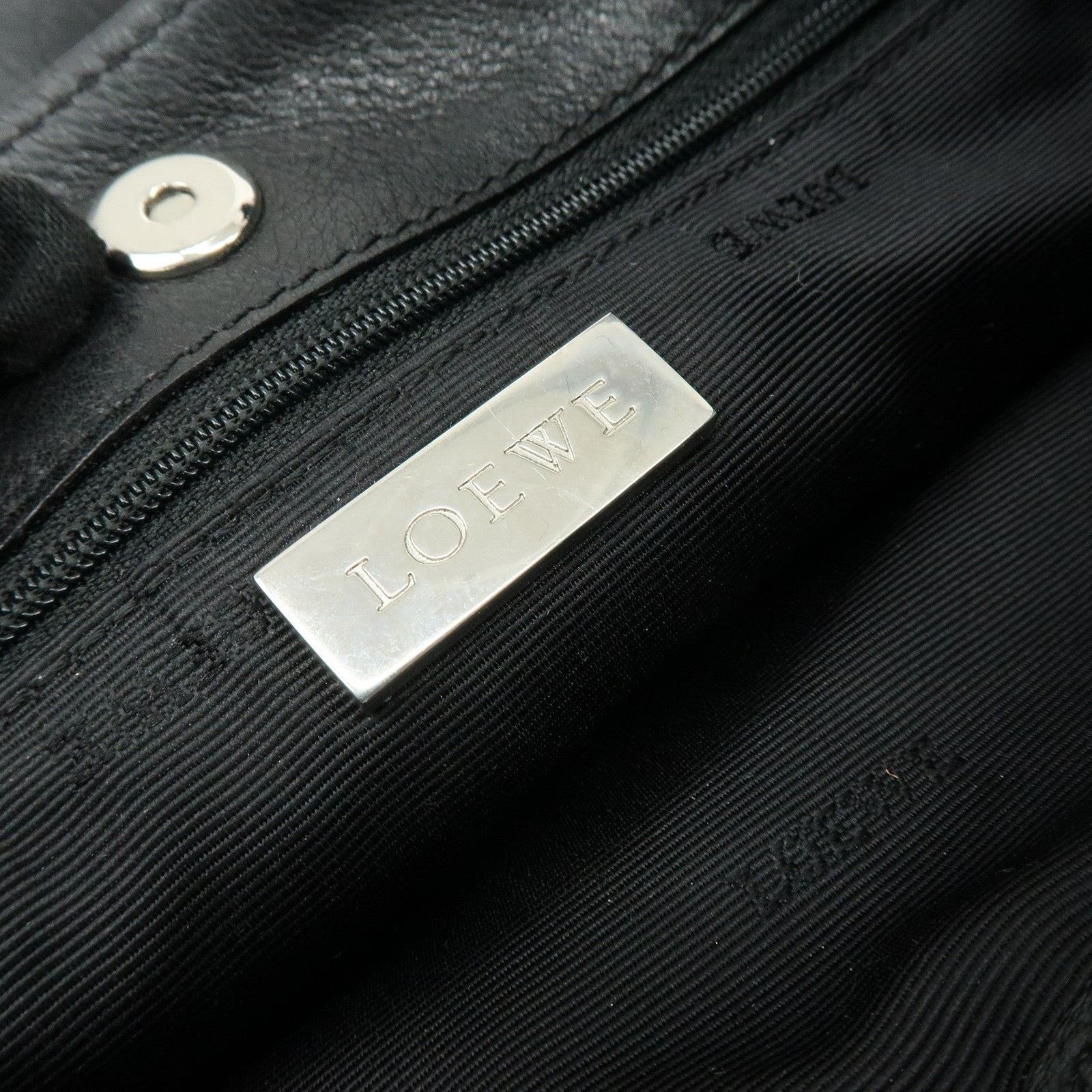 Loewe Loewe Anagram Calfskin Crossbody Bag Black Size ONE SIZE - 7 Thumbnail