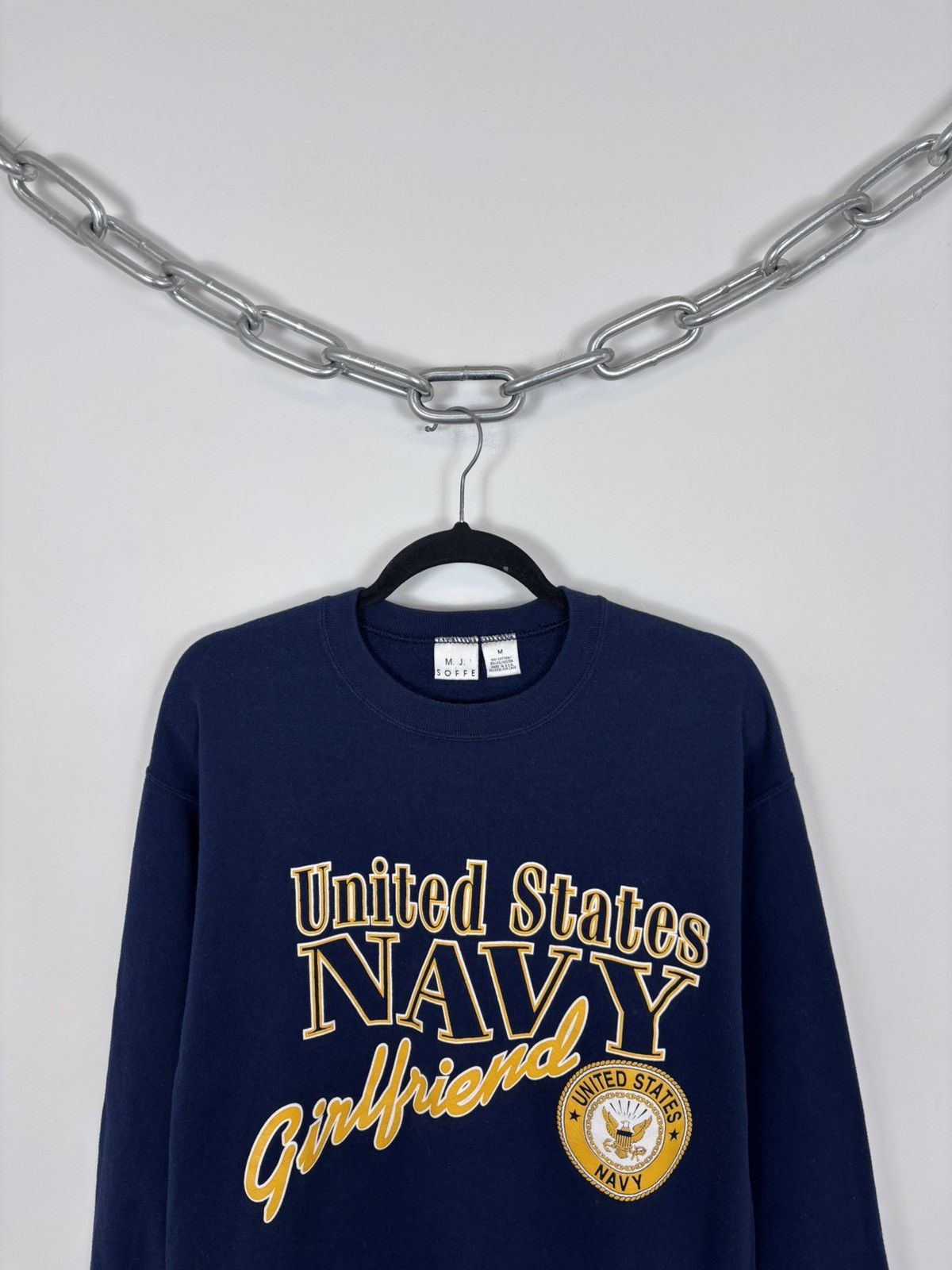 Soffe Vintage 1990s MJ Soffe United States Navy Sweatshirt Size US M / EU 48-50 / 2 - 2 Thumbnail