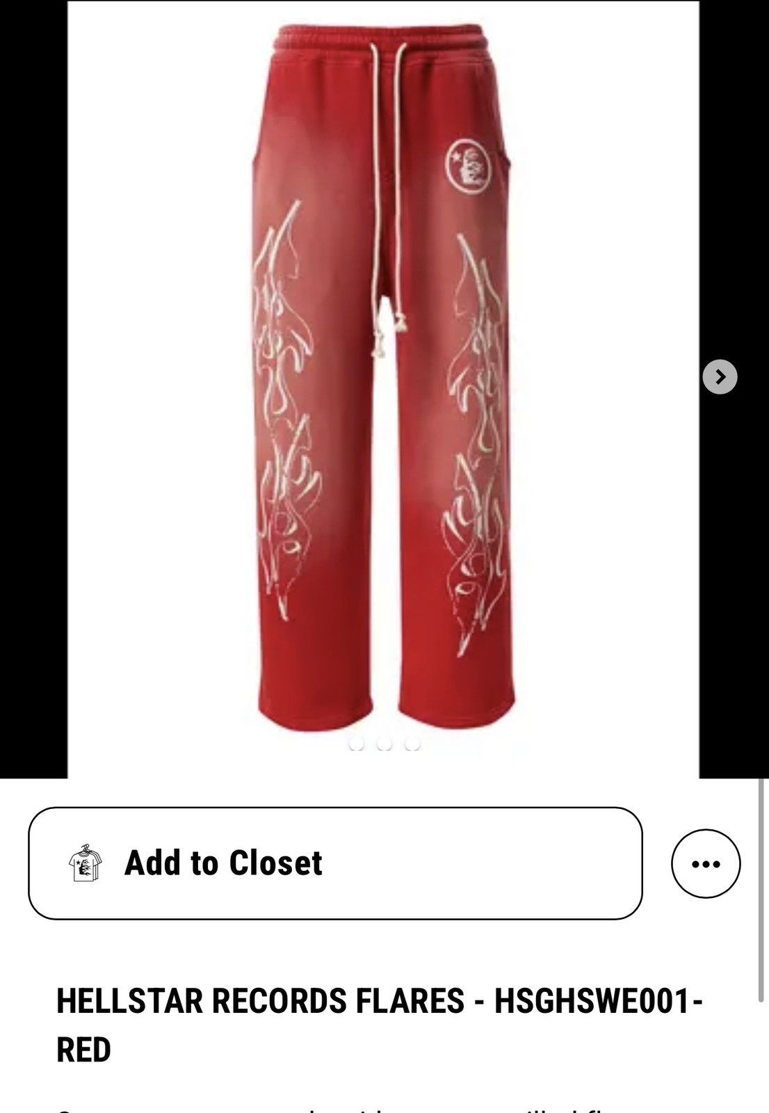 HELLSTAR HELLSTAR Records Flare Sweatpants Size US 34 / EU 50 - 5 Thumbnail