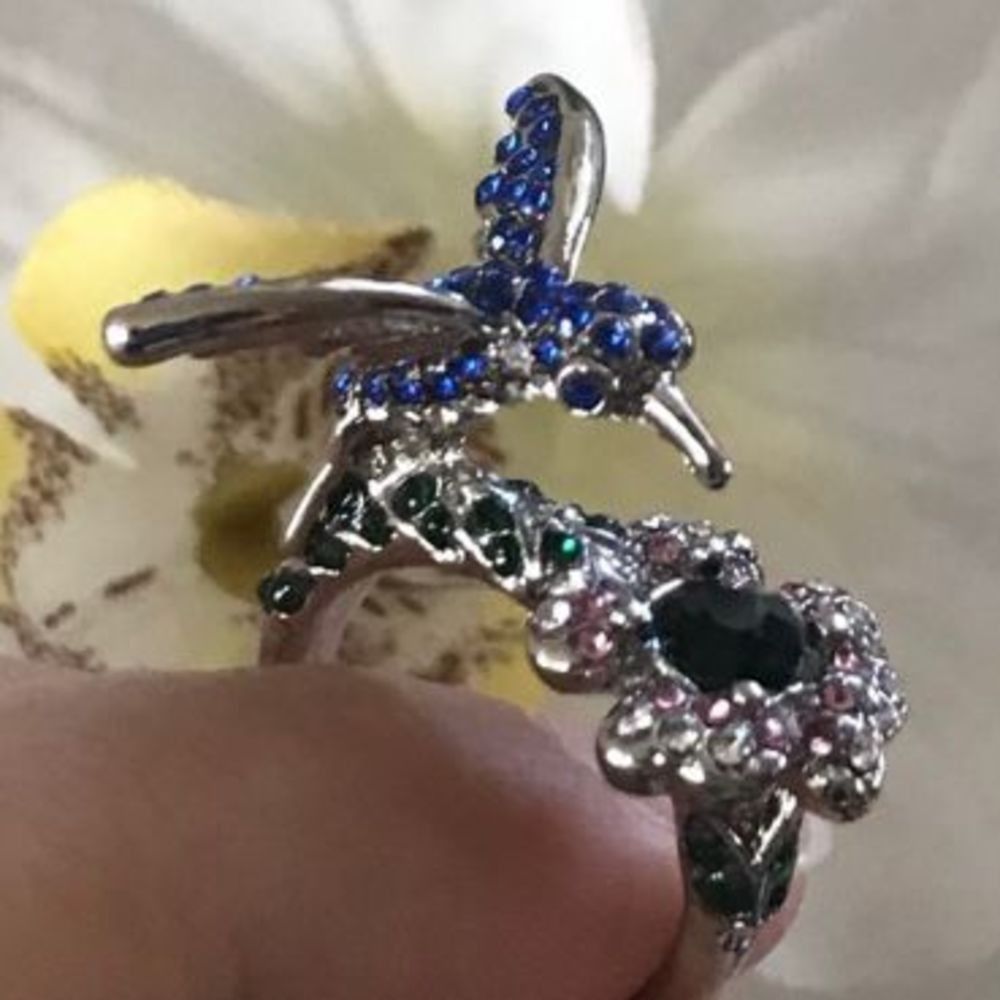 Other Silver Hummingbird Ring, Stamped .925, 4-D Ring, Women's Sta Size ONE SIZE - 2 Thumbnail